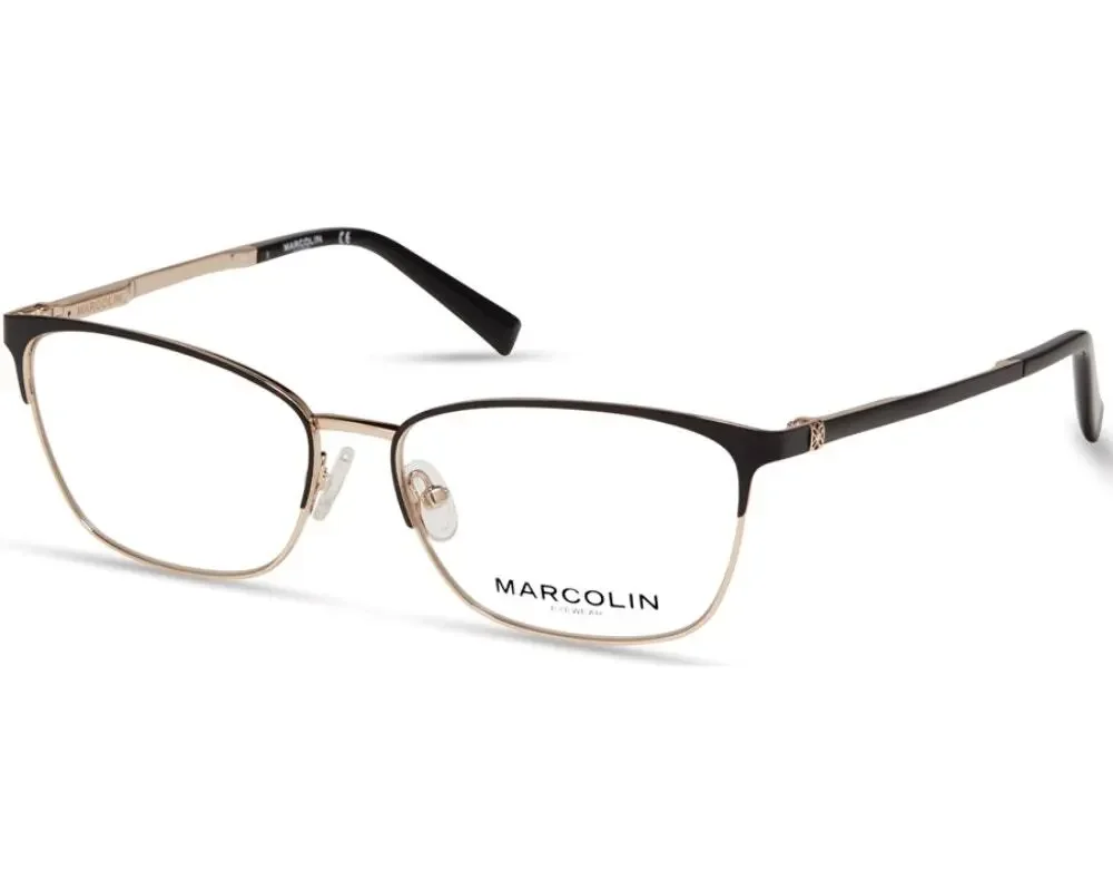 NEW Marcolin 5029 Steel black and gold Frame